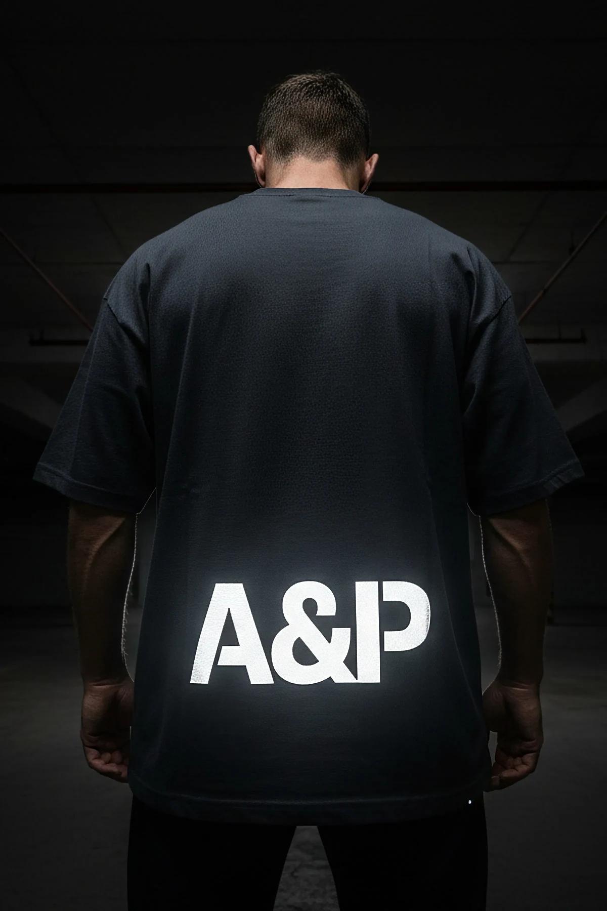 Reflective Logo Cotton Oversize Tee - 6