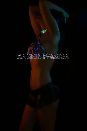 Reflective Cage Harness Top Iridescent Glow Festival Wear