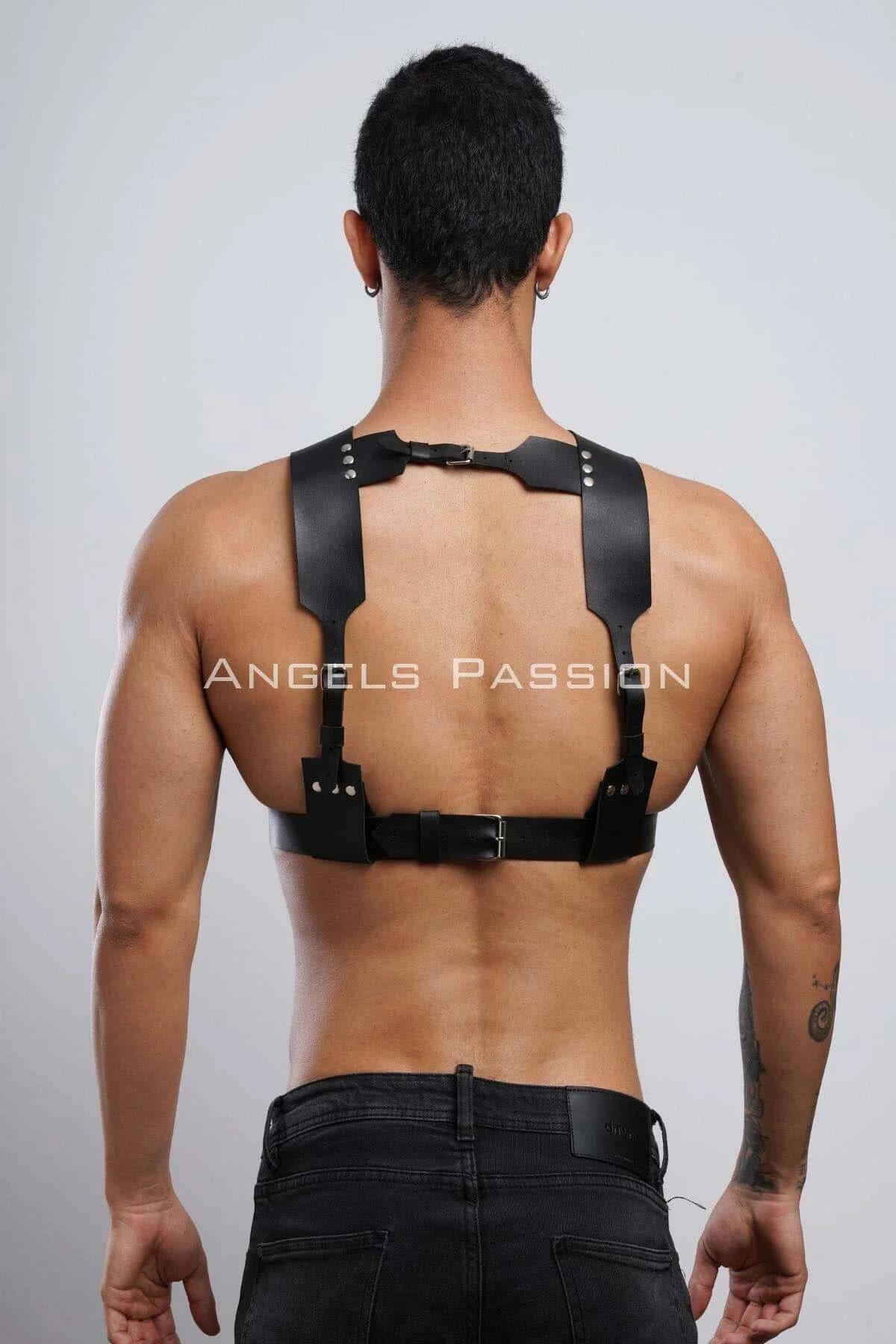 Erkek Harness, Göğüs Harness, Deri Harness, Clubwear, Partyear - APFTM120