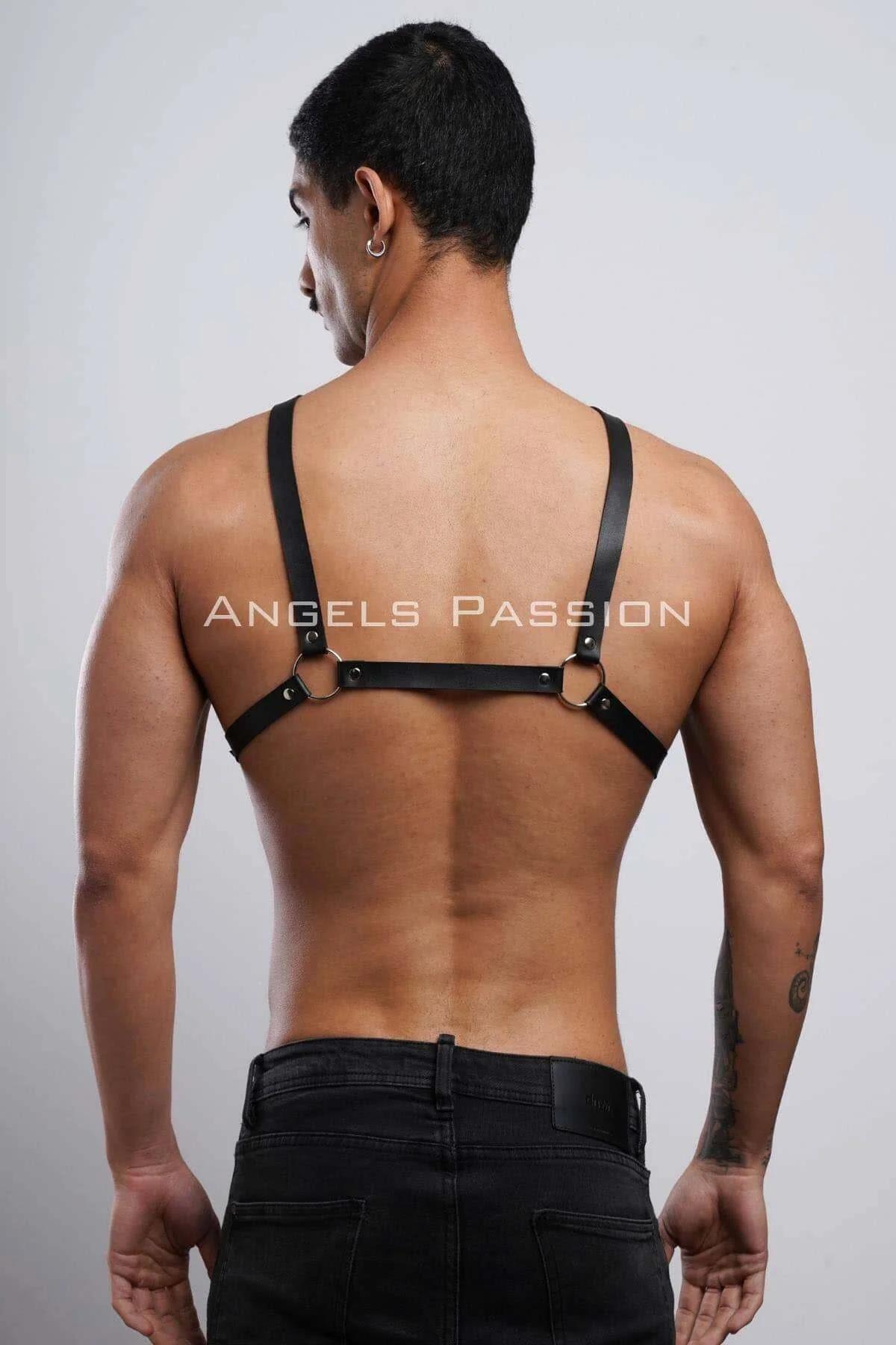 Erkek Deri Göğüs Harness, Erkek Fantazi Giyim, Clubwear, Partywear