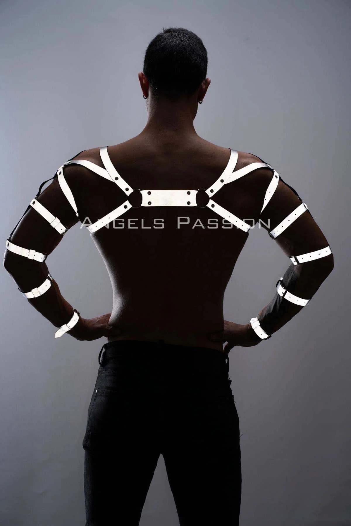 Reflektörlü (Karanlıkta Yansıyan) Erkek Bilek - Kol - Omuz Harness