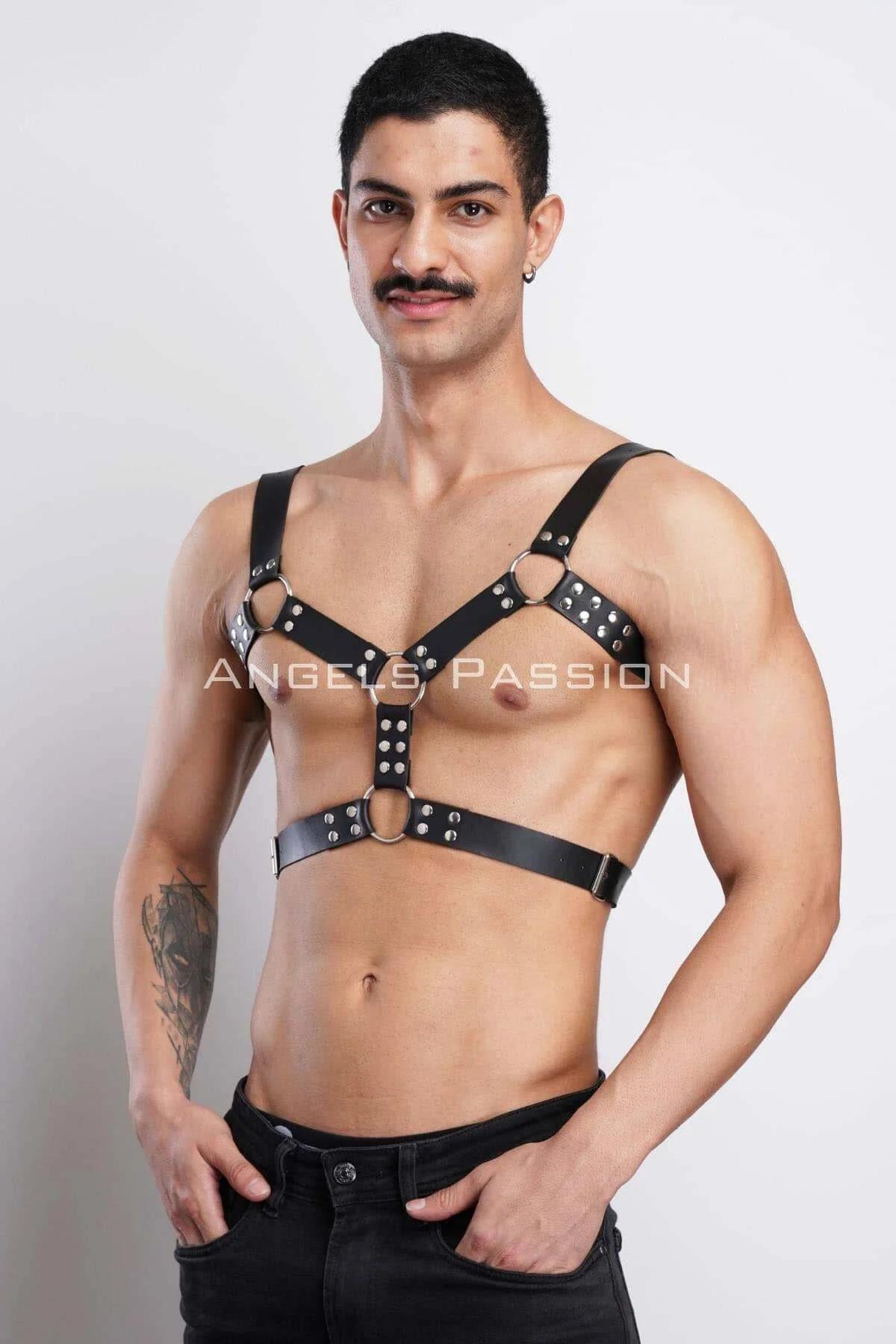 Erkek Deri Göğüs Harness, Erkek Parti Akseuar, Partywear