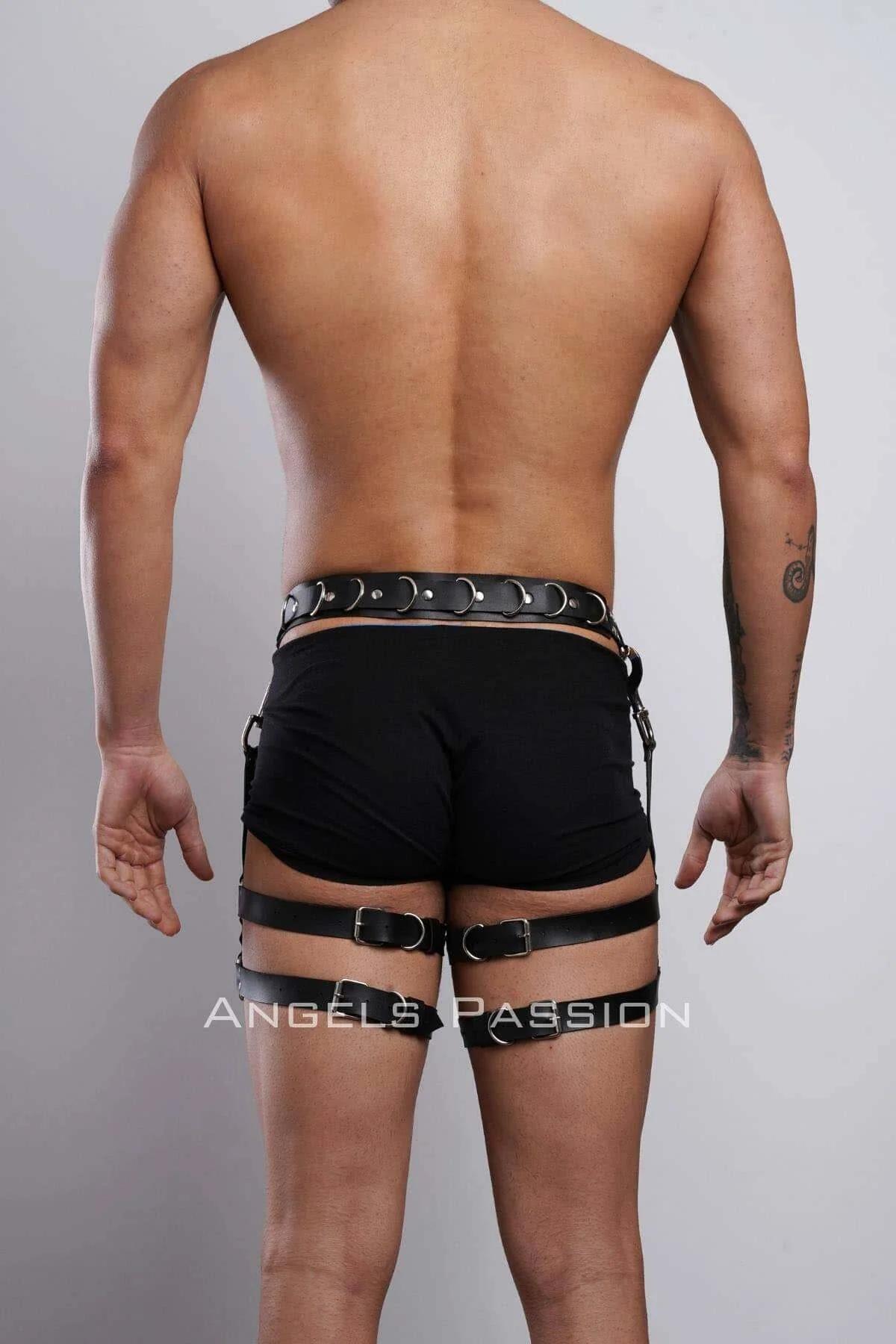 Erkek Bacak Harness, Bacak Pantolon Kemeri, Erkek Kısa Jartiyer