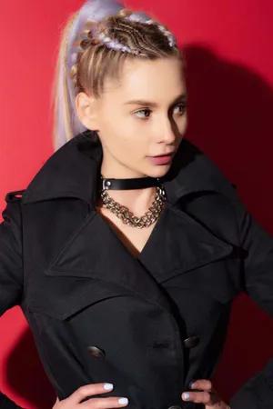 Black Faux Leather Chunky Chain Choker Necklace