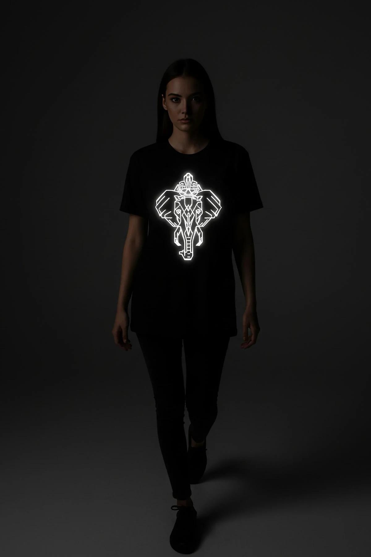 black oversized graphic t-shirt bold white ANGELS GYM logo print crew neck relaxed fit