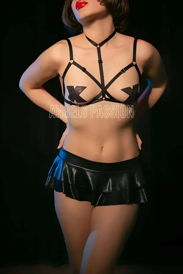 siyah elastik göğüs harness choker boyun halkası X çapraz bant gümüş çıtçıt donanım