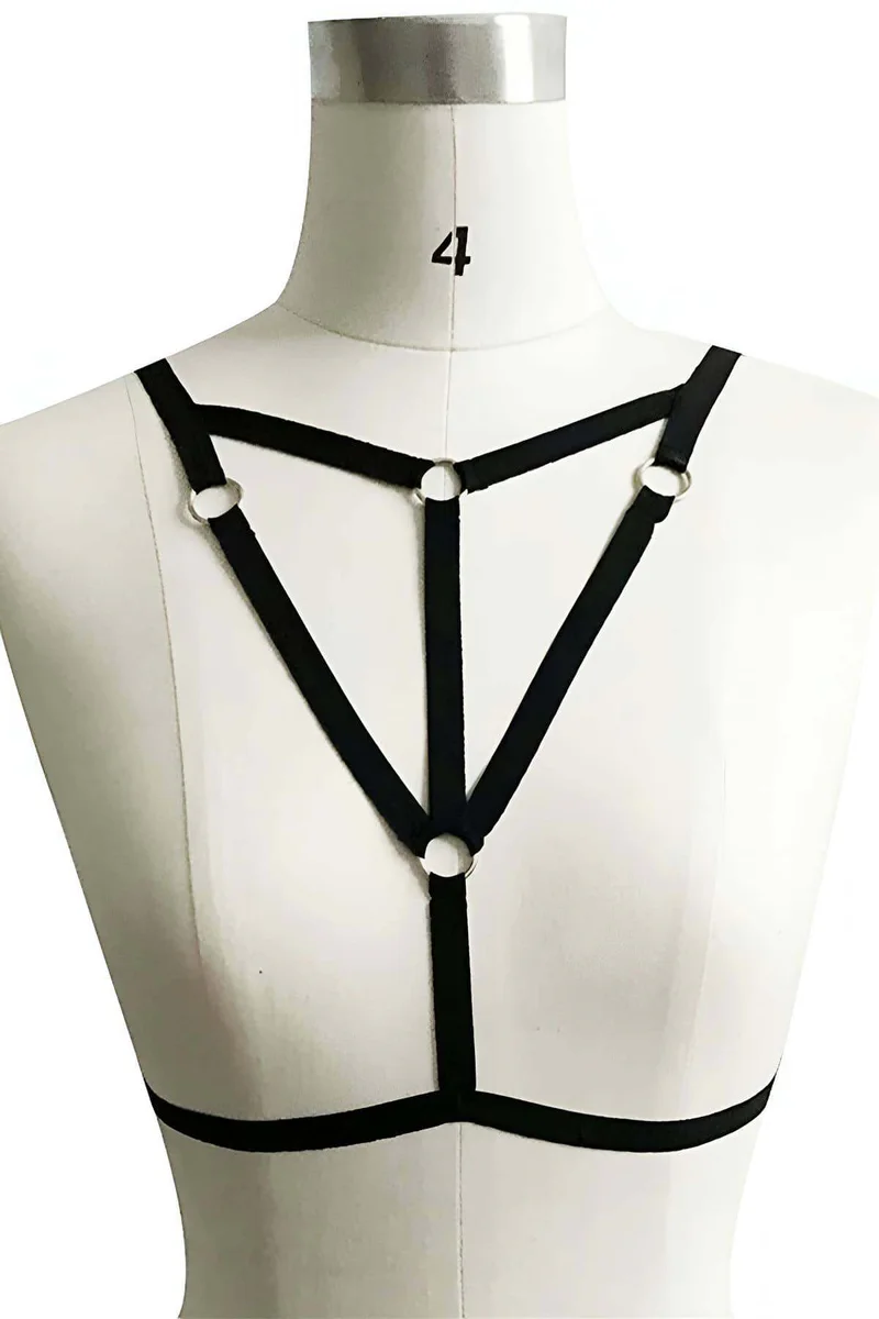 Elastic Caged Harness Close-Up