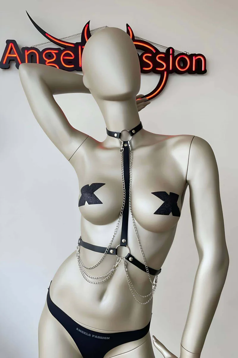Black Body Harness with Adjustable