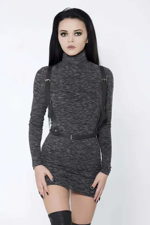 Beli Kurdeleli Şık Deri Harness - APFT177