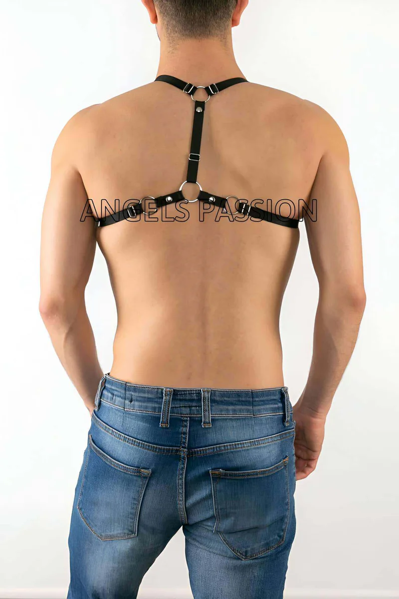Faux Leather Body Harness
