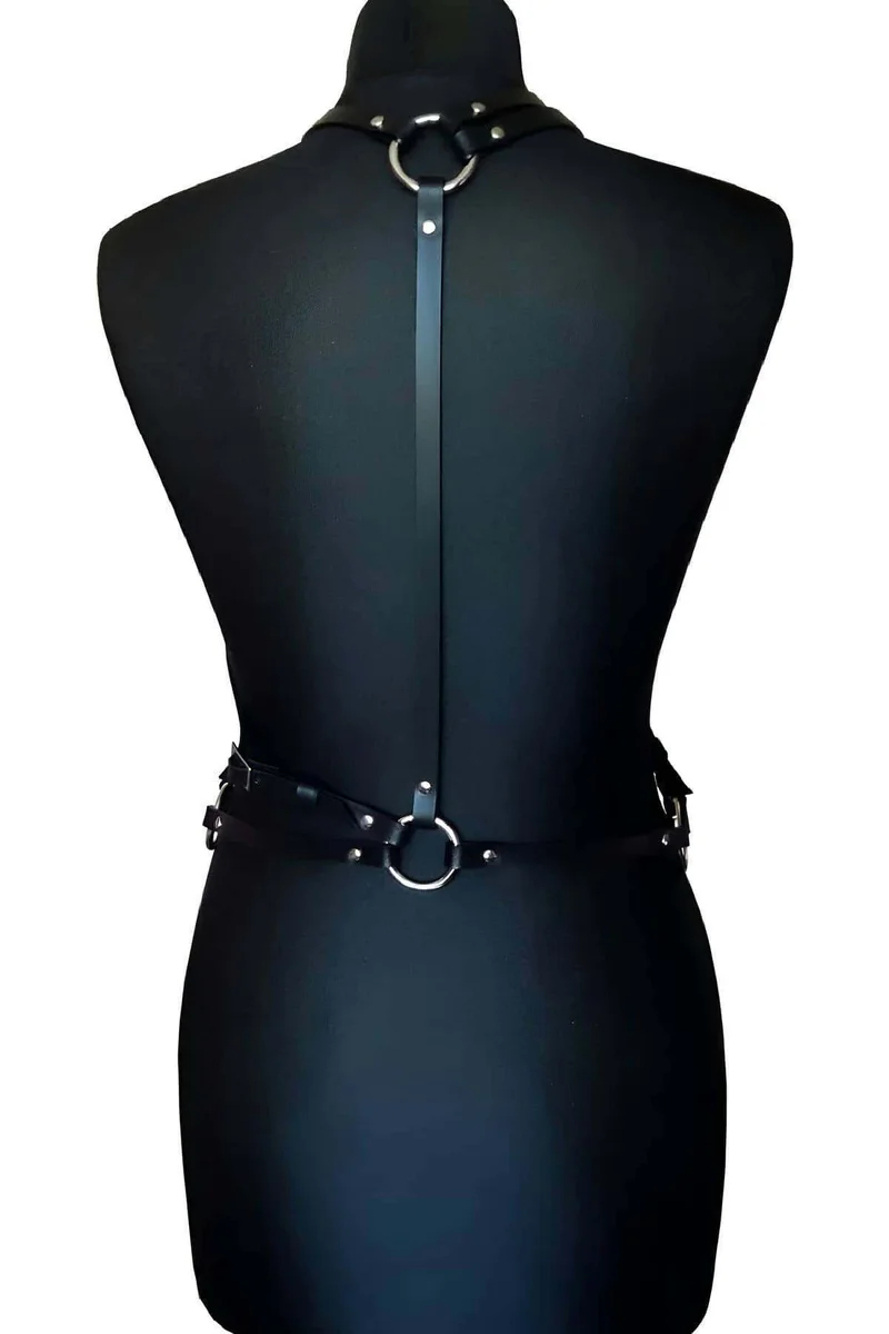 Siyah Fantazi Beden Harness