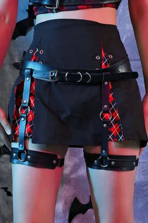 Seksi Deri Jartiyer Harness - APFT804