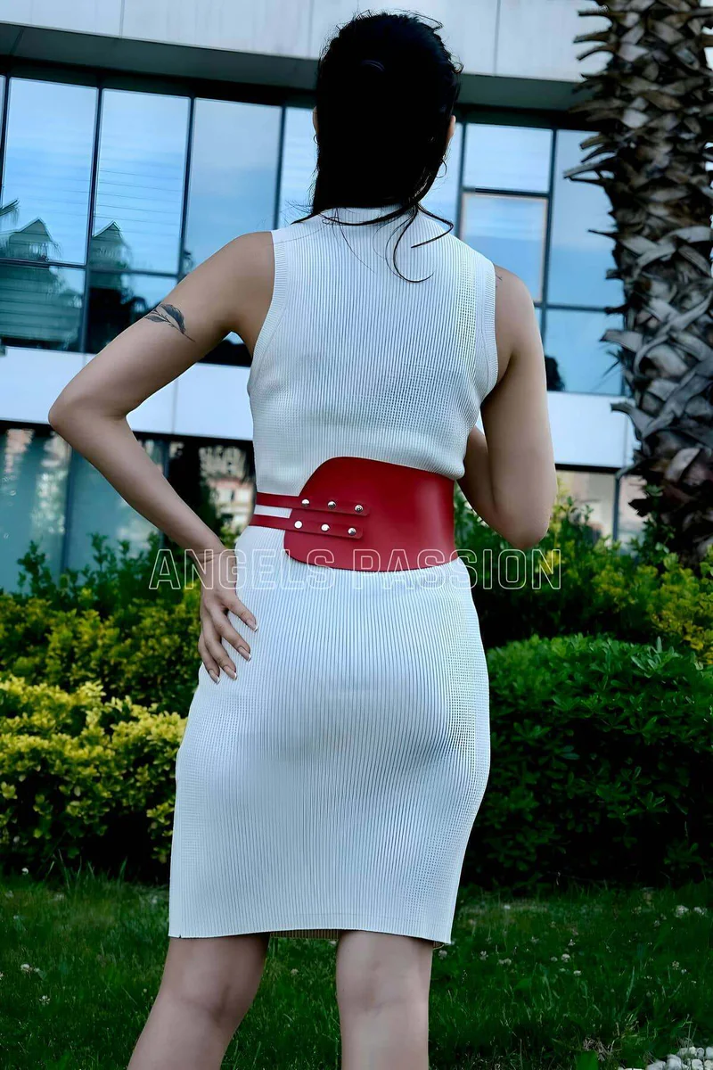 Red Waspie Belt Side