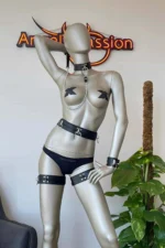 Corset, Wristband, Collar and Leg Harness Set - Image 6