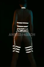 Reflective Garter Bustier Harness Set - Image 3