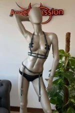 Reflective Garter Bustier Set - Image 4