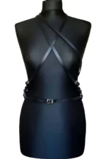 Siyah Deri Çapraz Askılı Göğüs Harness Vücut Aksesuarı SH919 - Image 3