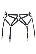 Elegant Harness Garter with Cross Detail - SH146