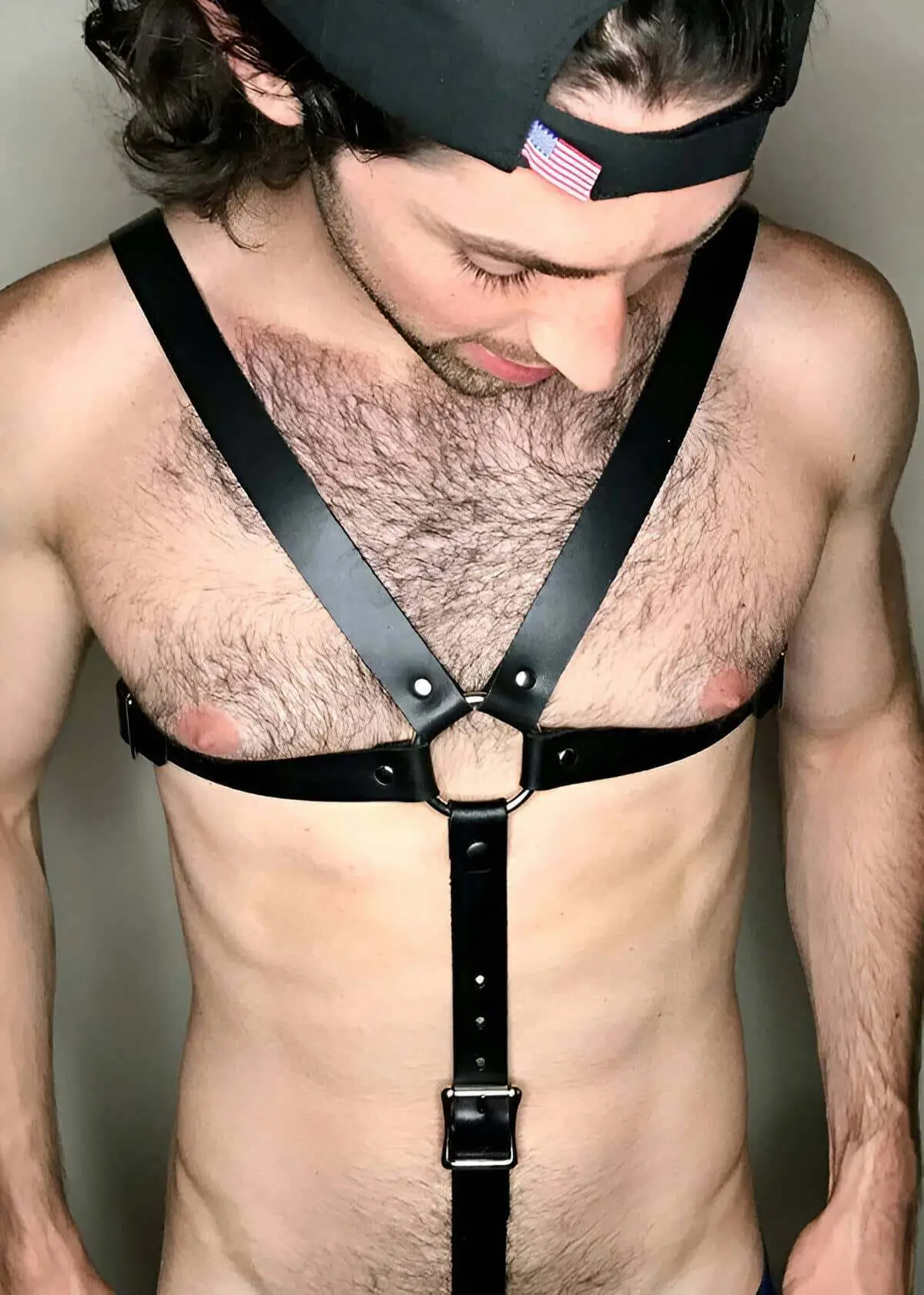 Çapraz Göğüs Detaylı Erkek Harness SHM12