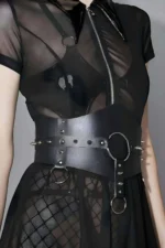 Studded Leather Waist Belt, Stylish Women's Dress Belt, Women's Corset Belt - SH1251 - Image 2