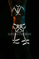 Club Dresses Sexy Glow-in-the-Dark Reflective Harness Set - SH444