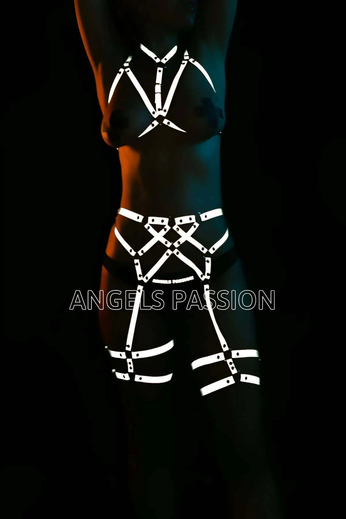 123355.webp Club Dresses Sexy Glow-in-the-Dark Reflective Harness Set - SH444 - Image 1