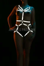 Sexy Glow-in-the-Dark Harness Set for Dancers - SH453