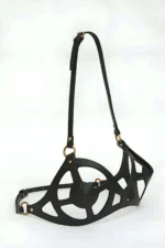 Leather Fantasy Bra, Breast Harness - SH1155 - Image 2