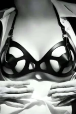 Leather Fantasy Bra, Breast Harness - SH1155