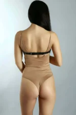 Leather Fantasy Bra, Fantasy Leather Bust Harness - SH1020 - Image 4