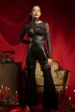 Leather Chest and Leg Harness Set, Clubwear - SH1261