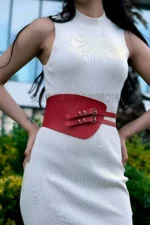 Leather Corset Belt, Dress Belt, T-Shirt Belt - SH604 - Image 4