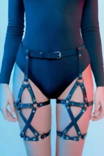 Stylish Leather Leg Harness, Dance Accessories, Dancer Accessories - SH628 - Image 4