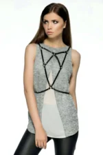 Stylish Harness with V-Back Detail - SH179