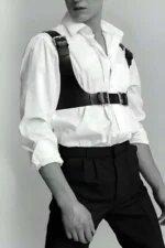 Deri Erkek Harness Gömlek Kemeri SHM111