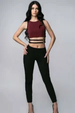 Sexy Leather Accessory for T-Shirt - SH210 - Image 2