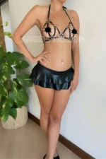 Leather Bra, Fantasy Bra Leather Harness - SH111 - Image 3