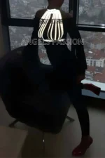 Glow-in-the-Dark White Reflective Sexy Bustier Bra Set - SH551 - Image 2