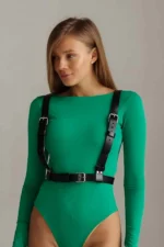 Stylish Reversible Leather Harness Belt - SH633 - Image 2