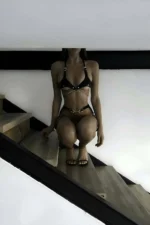 Chain Detail Chest and Leg Harness Set - SH1221 - Image 7