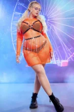 Siyah Deri Zincir Detaylı Halkalı Vücut Harness Seti SH931 - Image 3