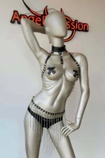 Chain Skirt and Bustier Set - SH462 - Image 6