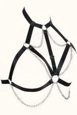 Chain-Mounted Rubber Chest Harness - SH818 - Image 3