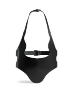 Chain Mask Detail Stylish Corset Belt, Elegant Leather Belt - SH1136 - Image 2