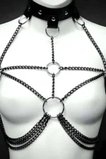 Stylish Chain Leash Harness - SH431 - Image 2