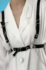 Chain and Link Detail Dress Belt - SH810