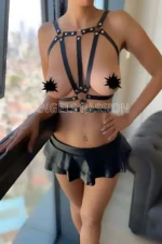 Double Row Triangle Leather Waist Harness - SH114 - Image 4