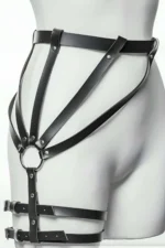 Stylish Leather Leg Harness, Leather Accessory for Leggings - SH595 - Image 2