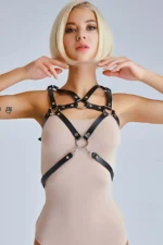 Stylish Harness with Triangle Detail at the Neck - SH108-2