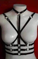 Women's Lingerie - Women's Fantasy Lingerie - Women's Elastic Breast Harness - SH569 - Image 5